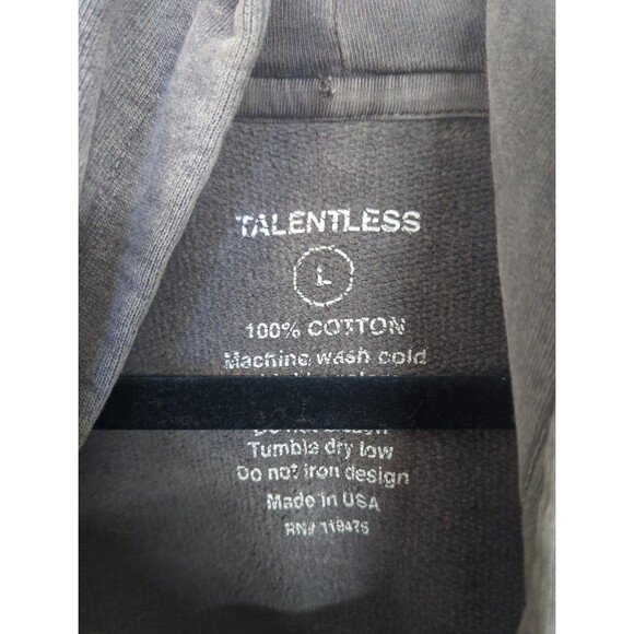 Talentless sz L Hoodie Unisex Streetwear EUC - Picture 3 of 3